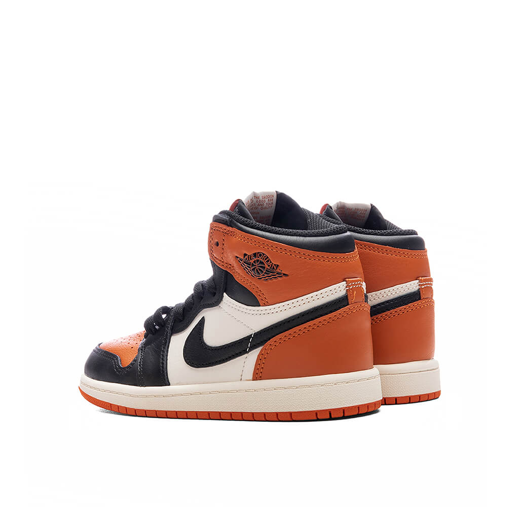 Air Jordan 1 Retro High OG 'Shattered Backboard' (TD) - Black/Sail/Starfish - Image 3