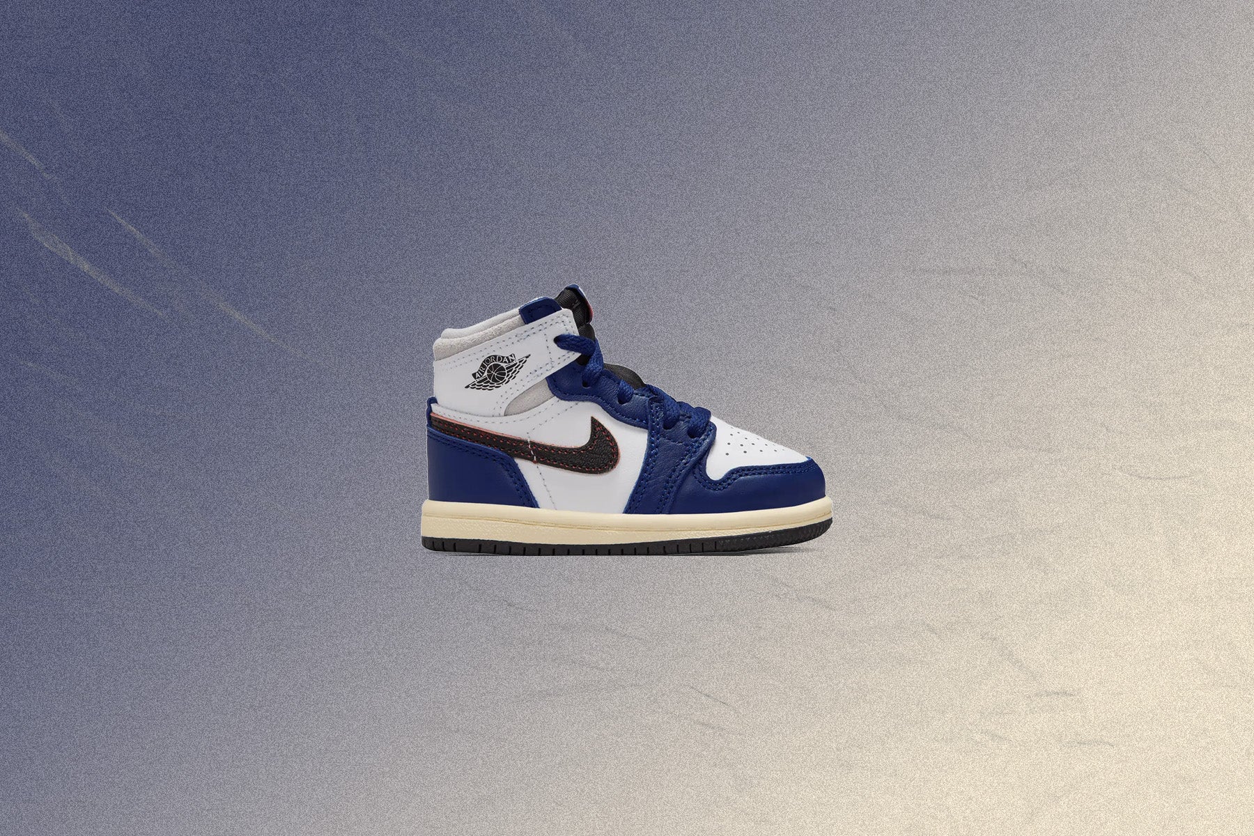 Air Jordan 1 Retro High OG 'Rare Air' (TD) - White/Black/Neutral Grey/Deep Royal Blue - Image 2
