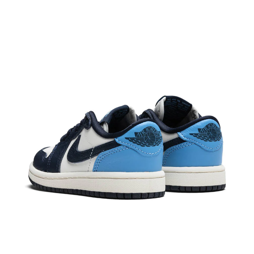 Air Jordan 1 Low OG 'Obsidian' (PS) - Obsidian/University Blue/Sail - Image 3
