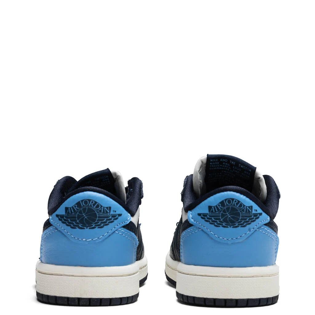 Air Jordan 1 Low OG 'Obsidian' (PS) - Obsidian/University Blue/Sail - Image 4