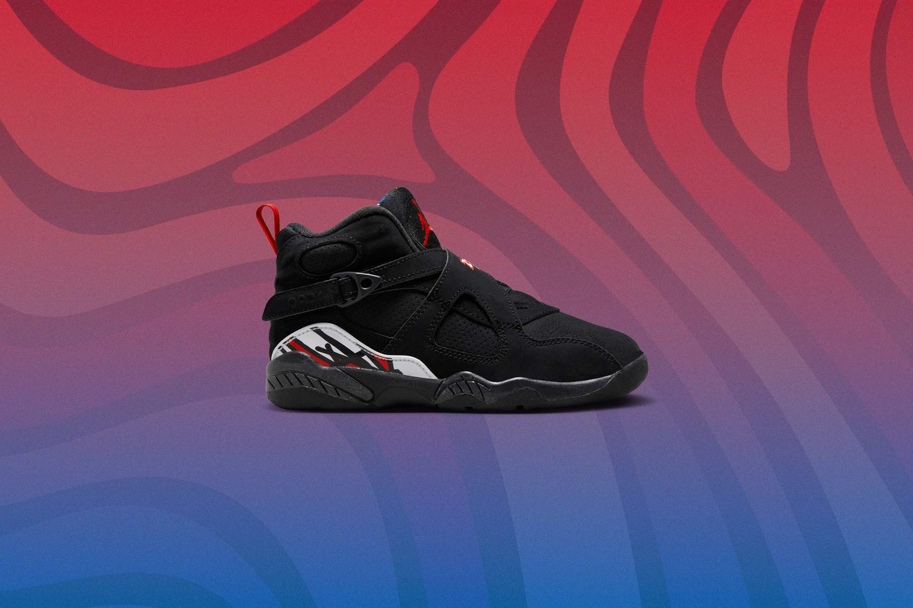 Air Jordan 8 Retro Playoffs (PS) - Black/True Red - Image 5