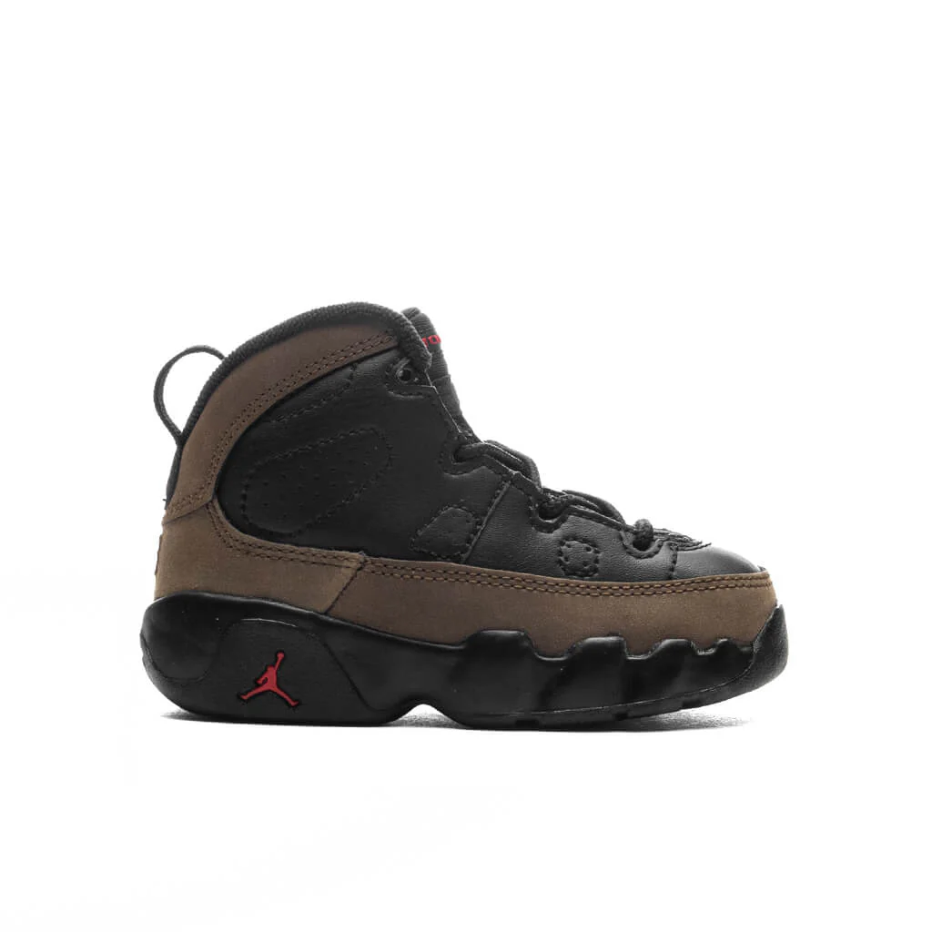 Jordan 9 Retro (TD) - Black/True Red/Light Olive