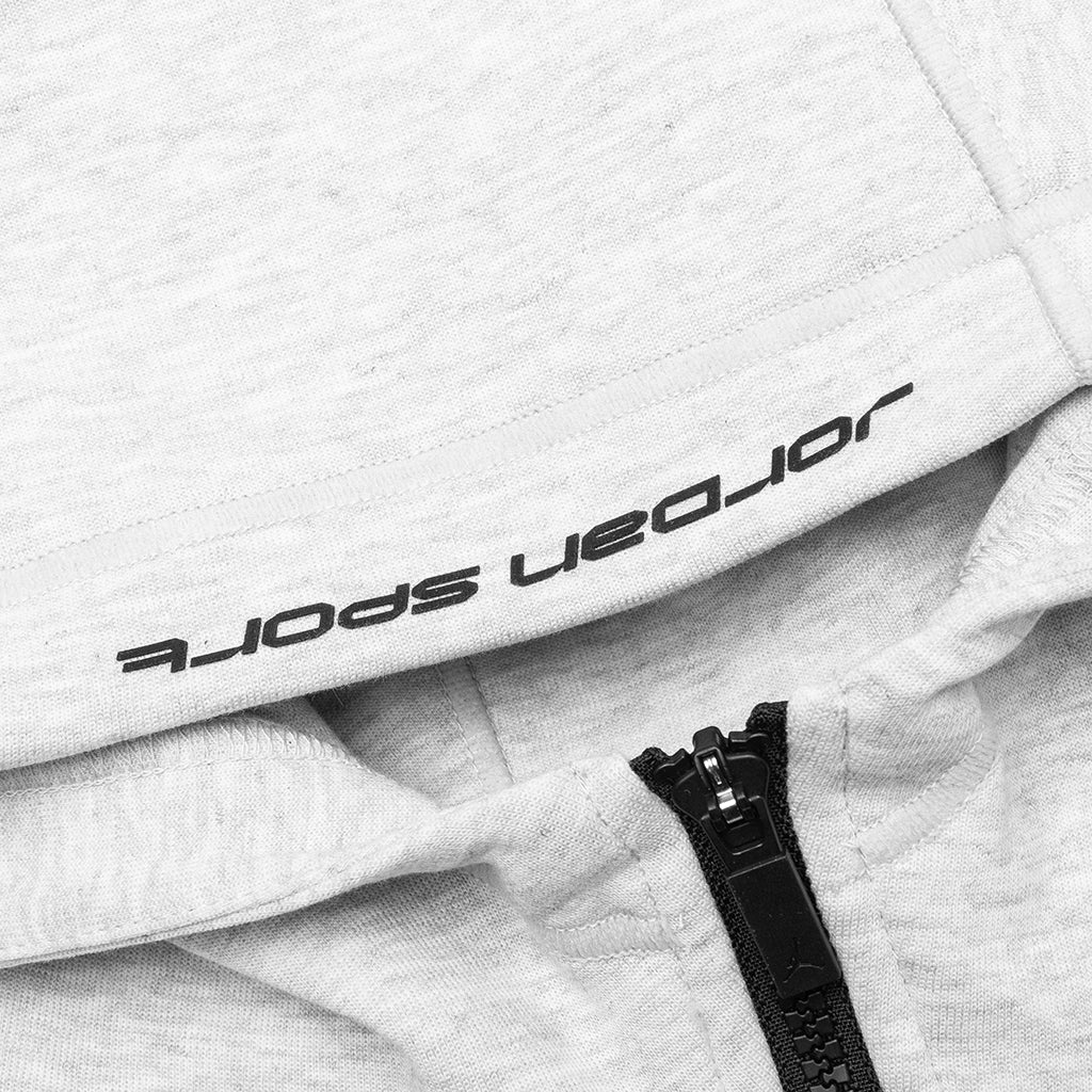 Sport Hoop Fleece Zip Up Jacket - Grey Heather/Black - Image 3