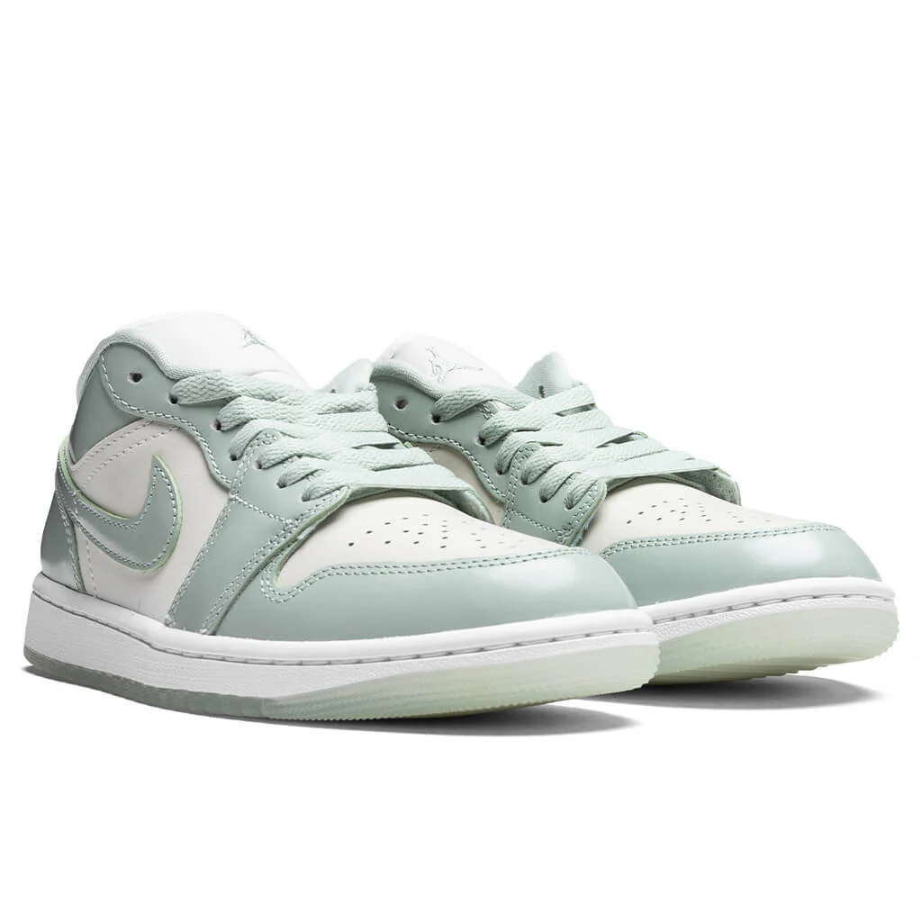 Women's Air Jordan 1 Low SE - Sail/Seafoam/Metallic Silver/White - Image 2