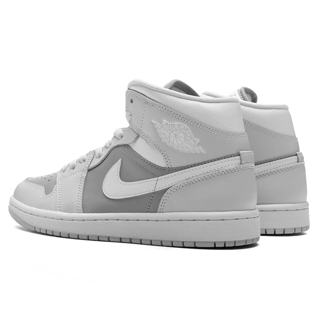 Women's Air Jordan 1 Mid - Photon Dust/White/Atmosphere Grey - Image 3
