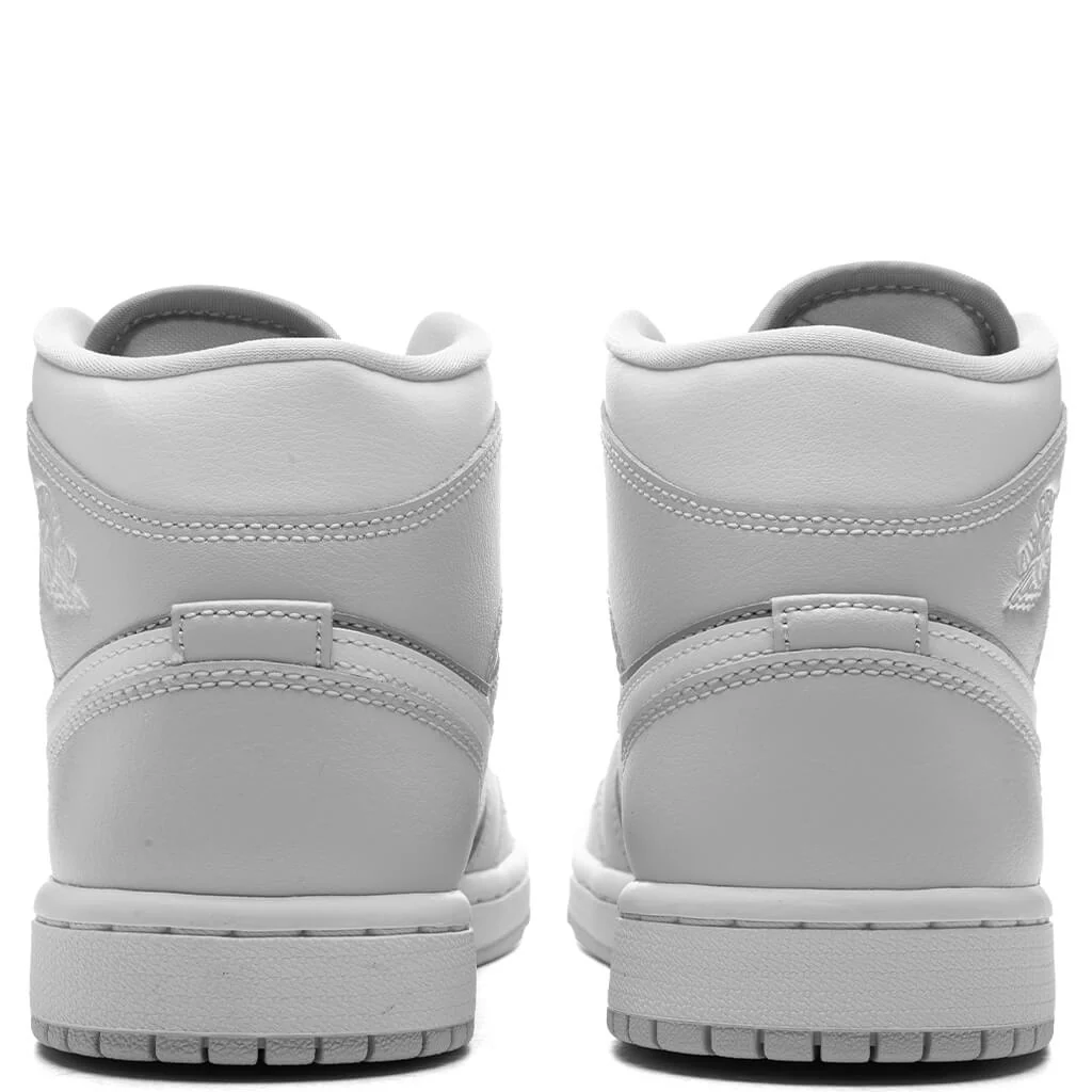 Women's Air Jordan 1 Mid - Photon Dust/White/Atmosphere Grey - Image 4
