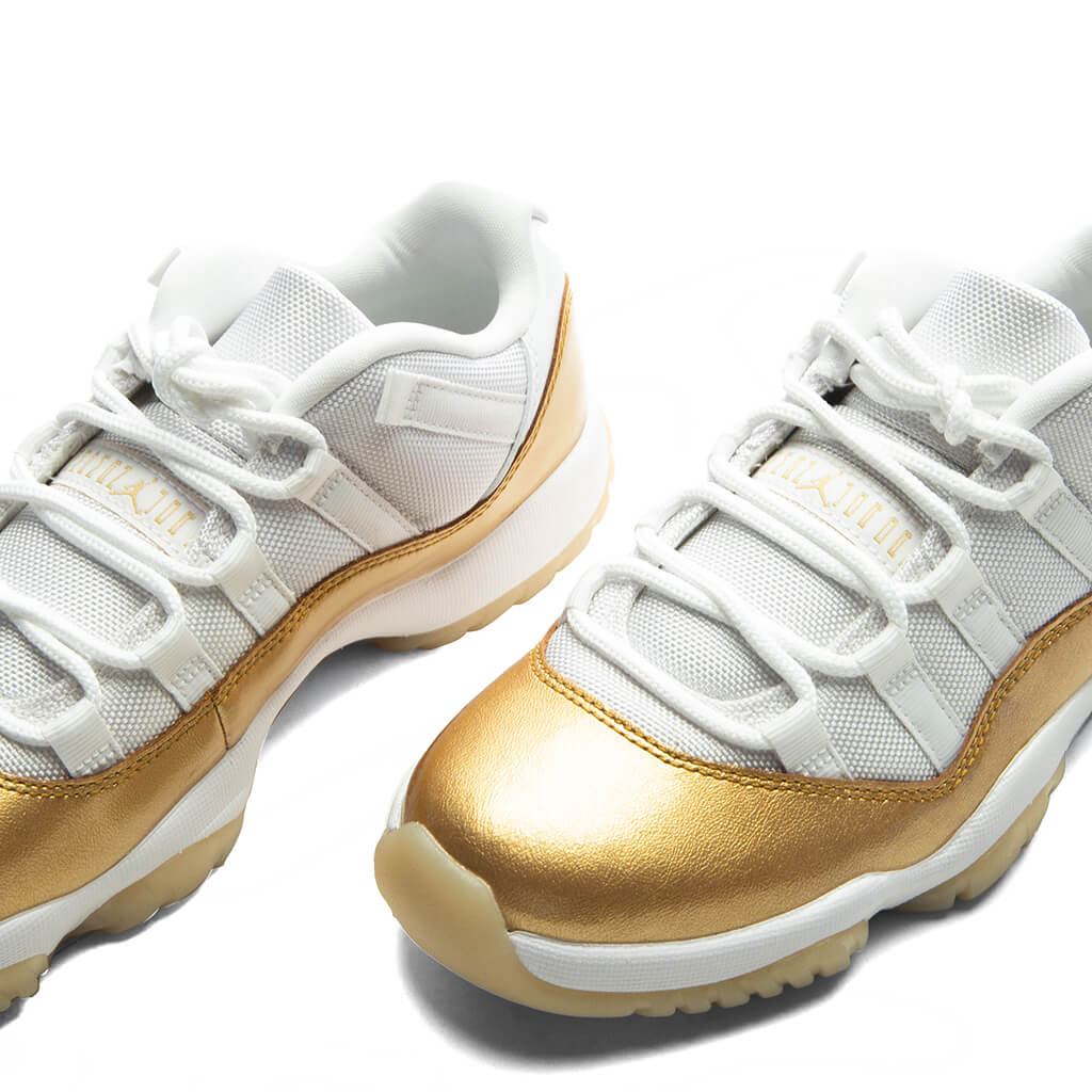 Women's Air Jordan 11 Retro Low 'Mother's Day' - White/Metallic Gold/Team Gold - Image 3