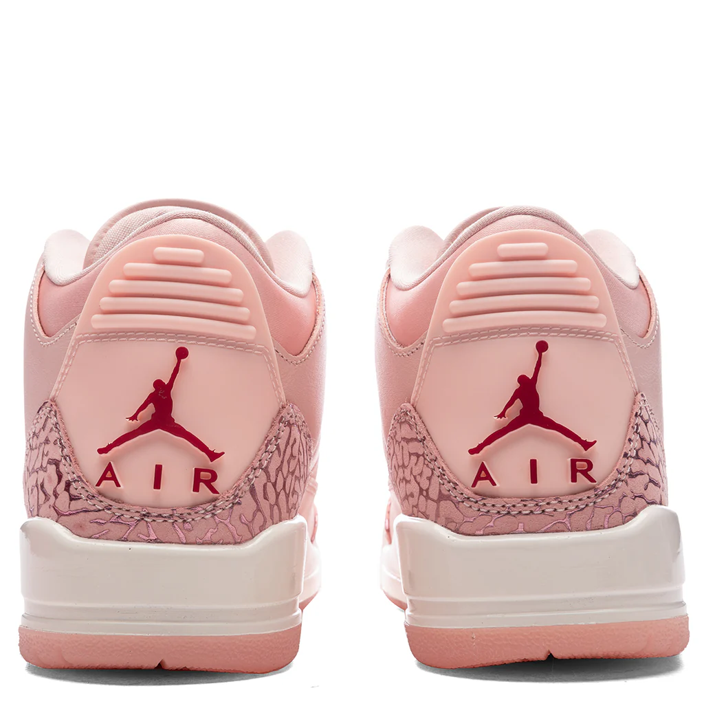 Women's Air Jordan 3 Retro 'Treat Yourself' - Washed Coral/Gym Red/Sail - Image 4
