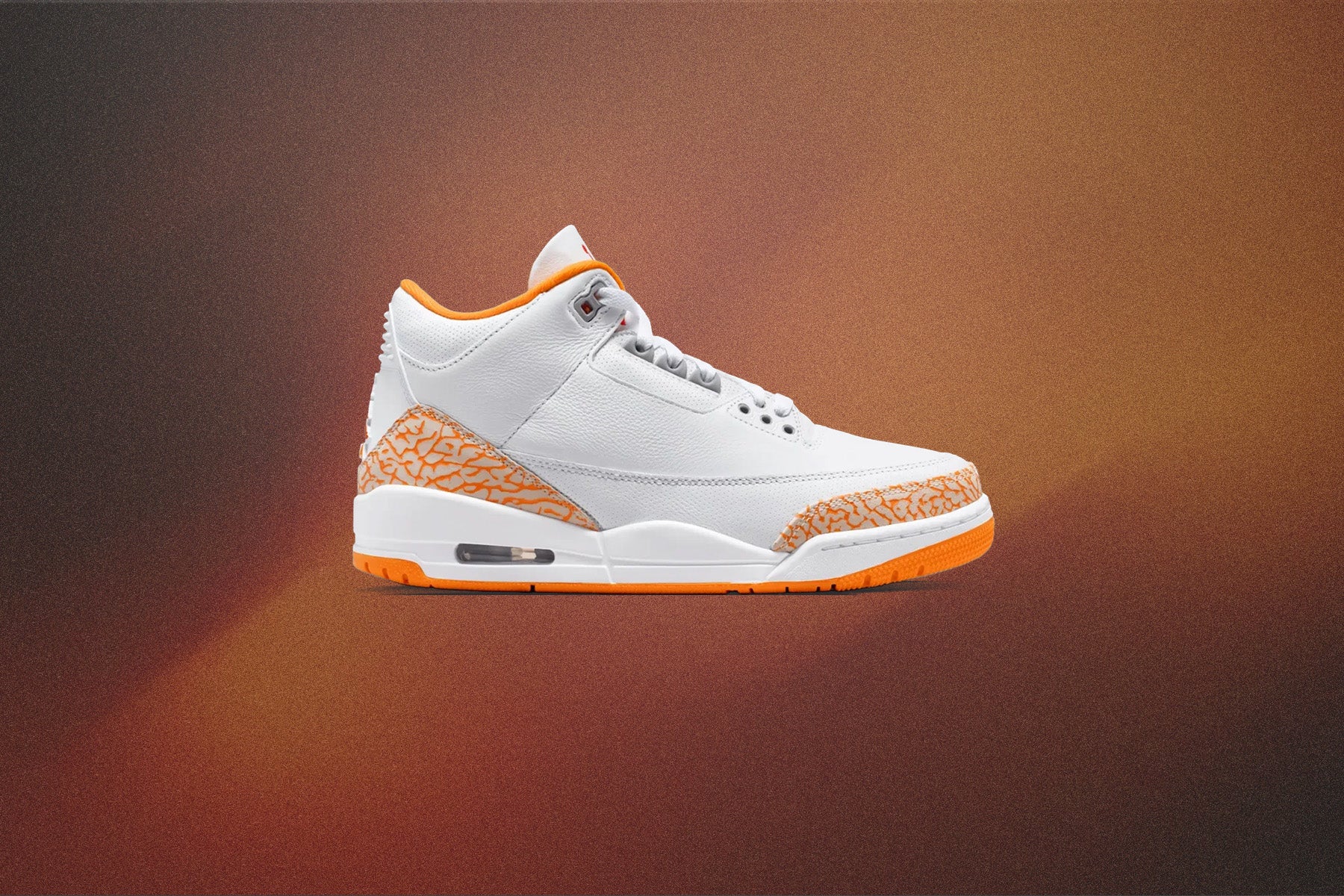 Women's Air Jordan 3 Retro 'Orange Citrus' - White/Multi Color/Orange Peel - Image 7