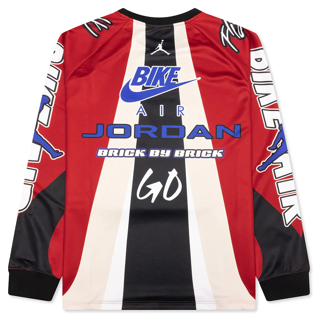 Jordan x Nigel Sylvester Jersey 'Cinnabar' - Cinnabar/Black/Lyon Blue - Image 2