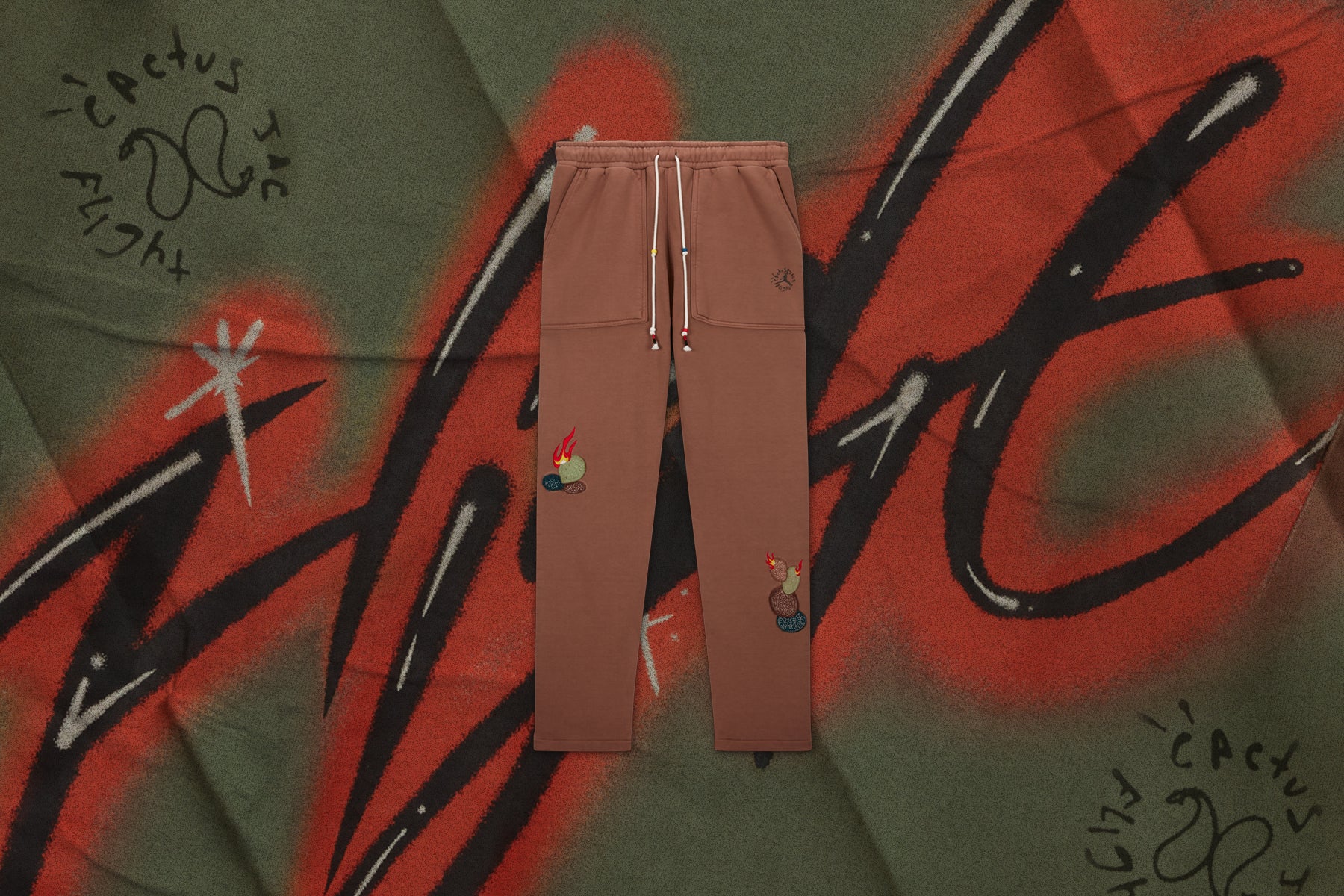 Jordan x Travis Scott Fleece Pants - Archeo Brown - Image 7