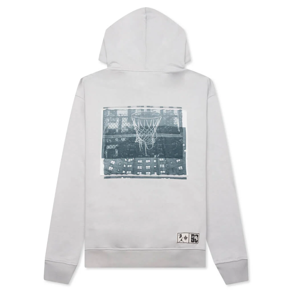 Jordan x UNION x Bephies Beauty Supply Hoodie - Grey Fog/Photon Dust/Stadium Green/Black - Image 2
