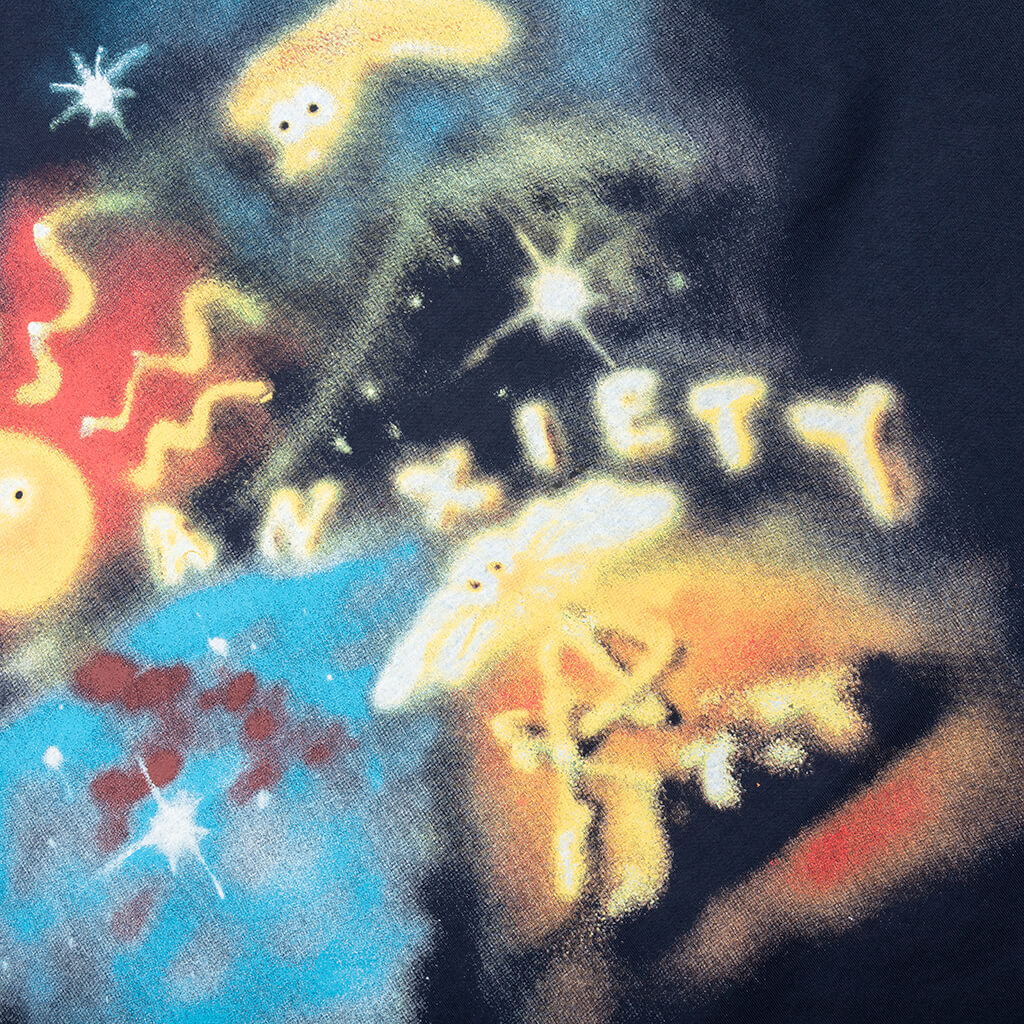 Anxiety Airbrush S/S Tee - Navy - Image 4
