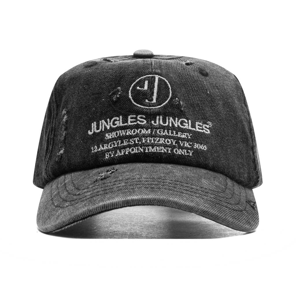 Appointment Only Distressed 6 Panel - Washed Black