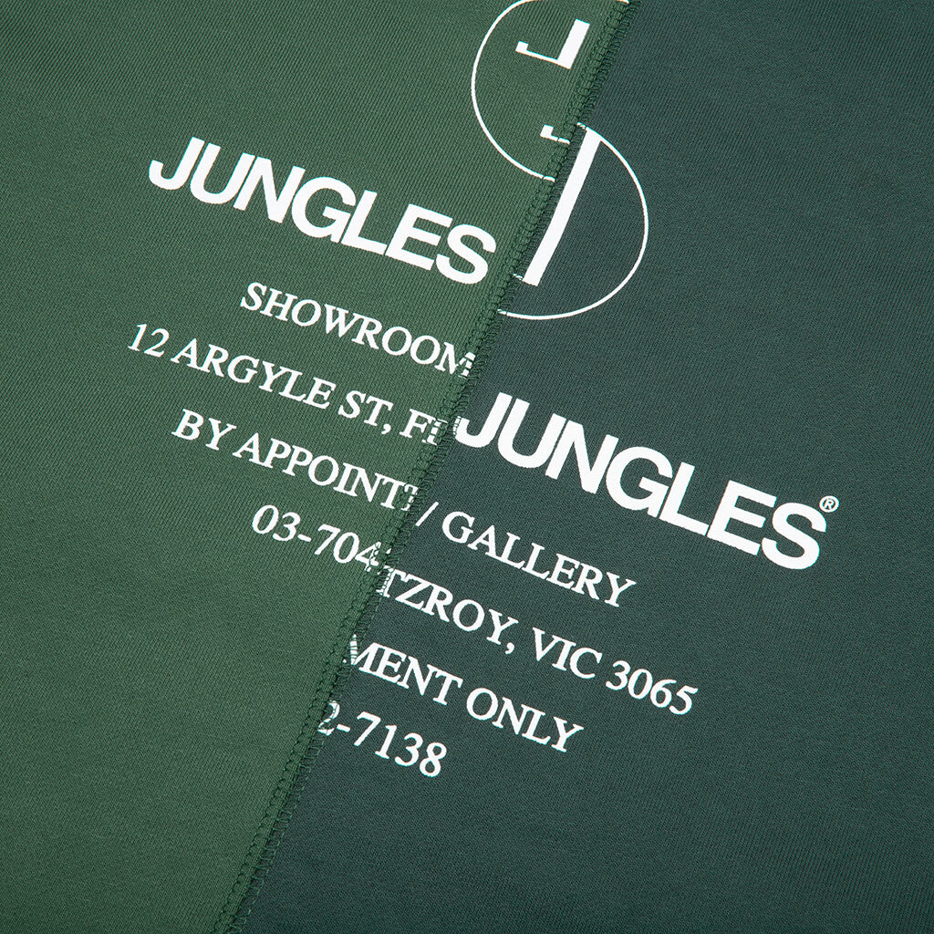 Appointment Only Zip Up Split Hoodie - Green - Image 4