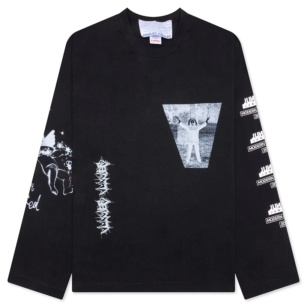Escapism Long Sleeve Tee - Black
