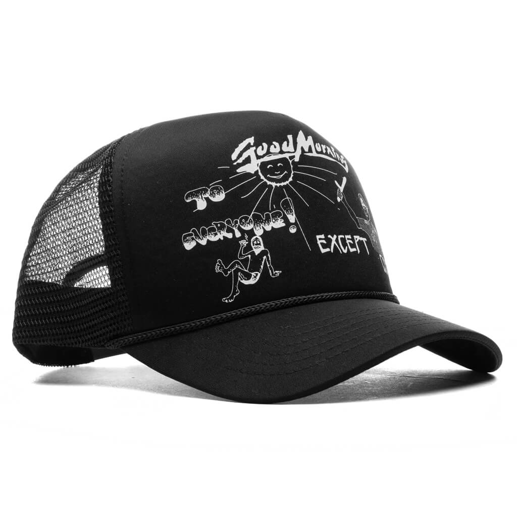 Good Morning Except Cops Trucker Cap - Black - Image 3