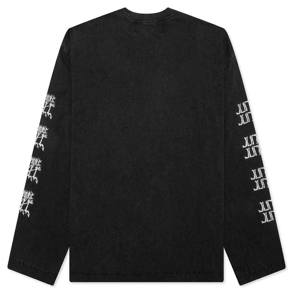 Hope You're Well L/S Tee - Black - Image 2