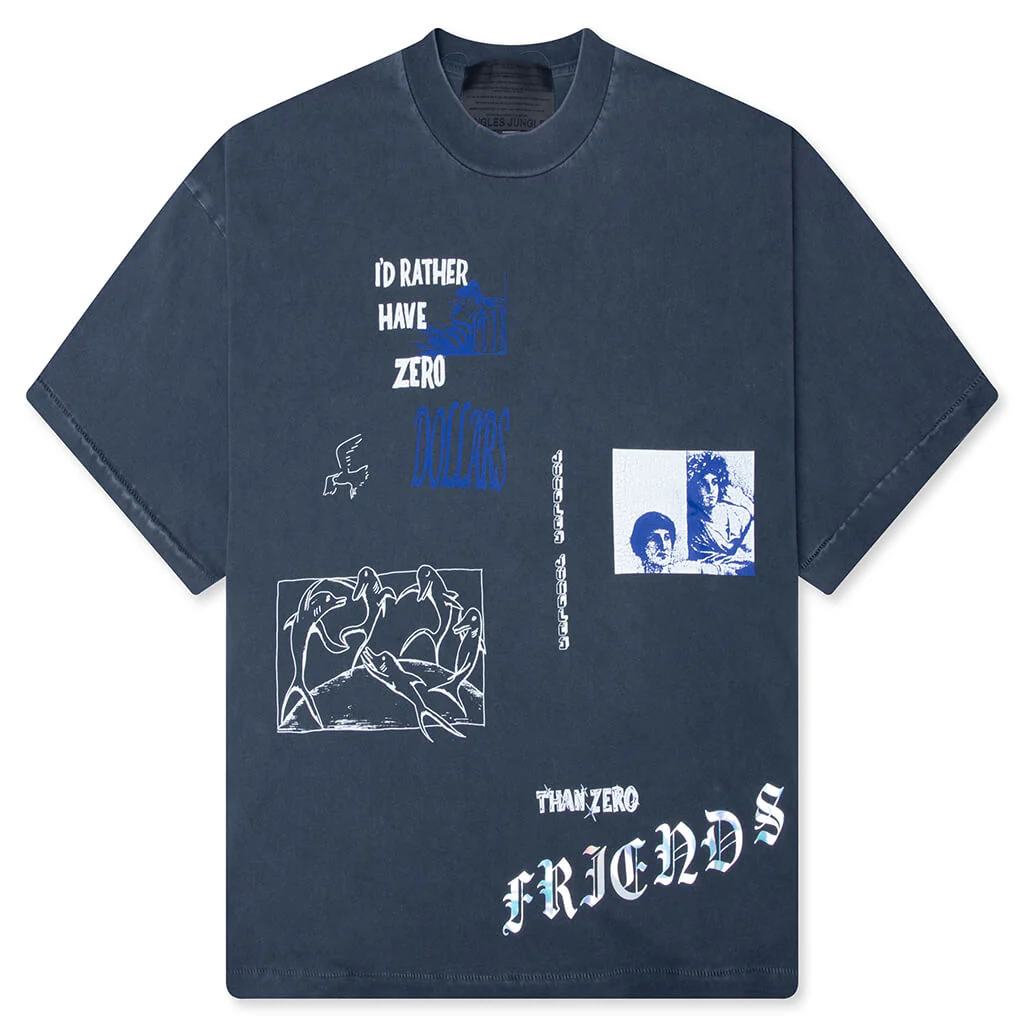 I'd Rather Tee - Vintage Blue