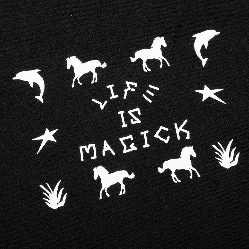 Life Is Magick Tee - Black - Image 5