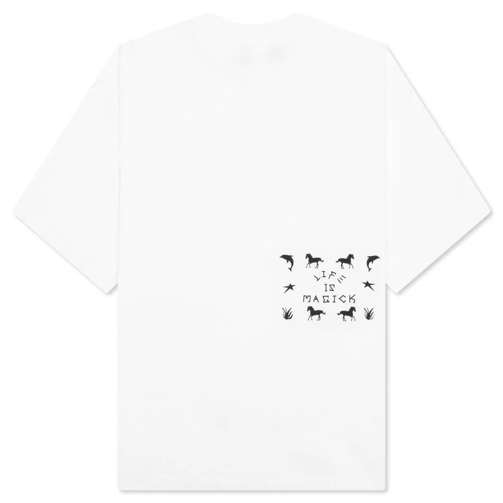 Life Is Magick Tee - White - Image 2