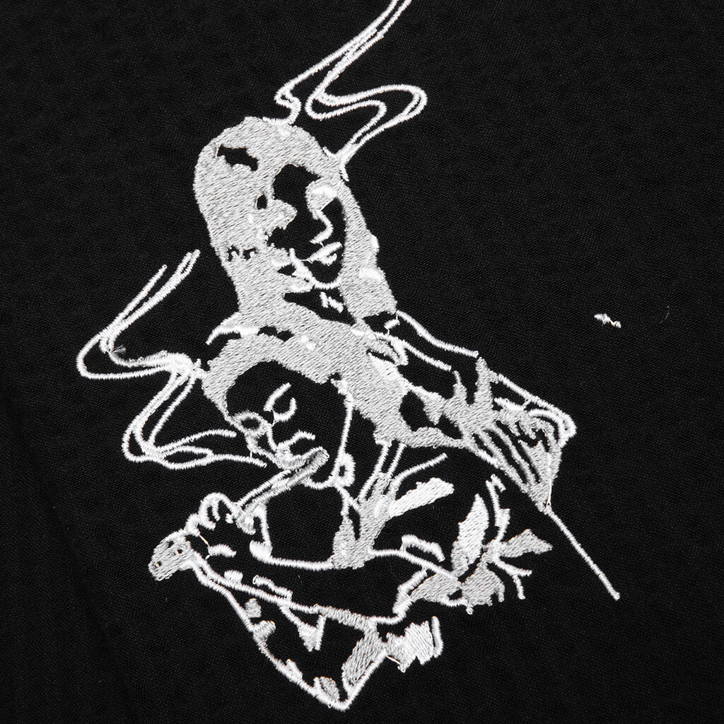 Live Life With Ease Button Up - Black - Image 4
