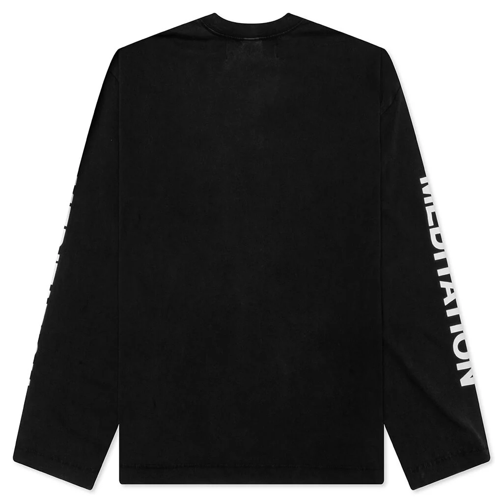 Meditation L/S Tee - Black - Image 2