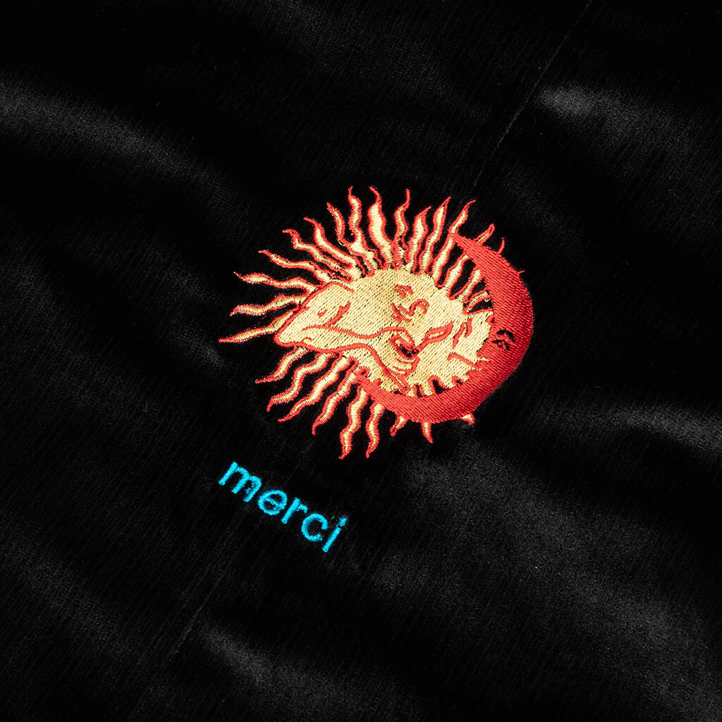 Merci Velour Jacket - Black - Image 5