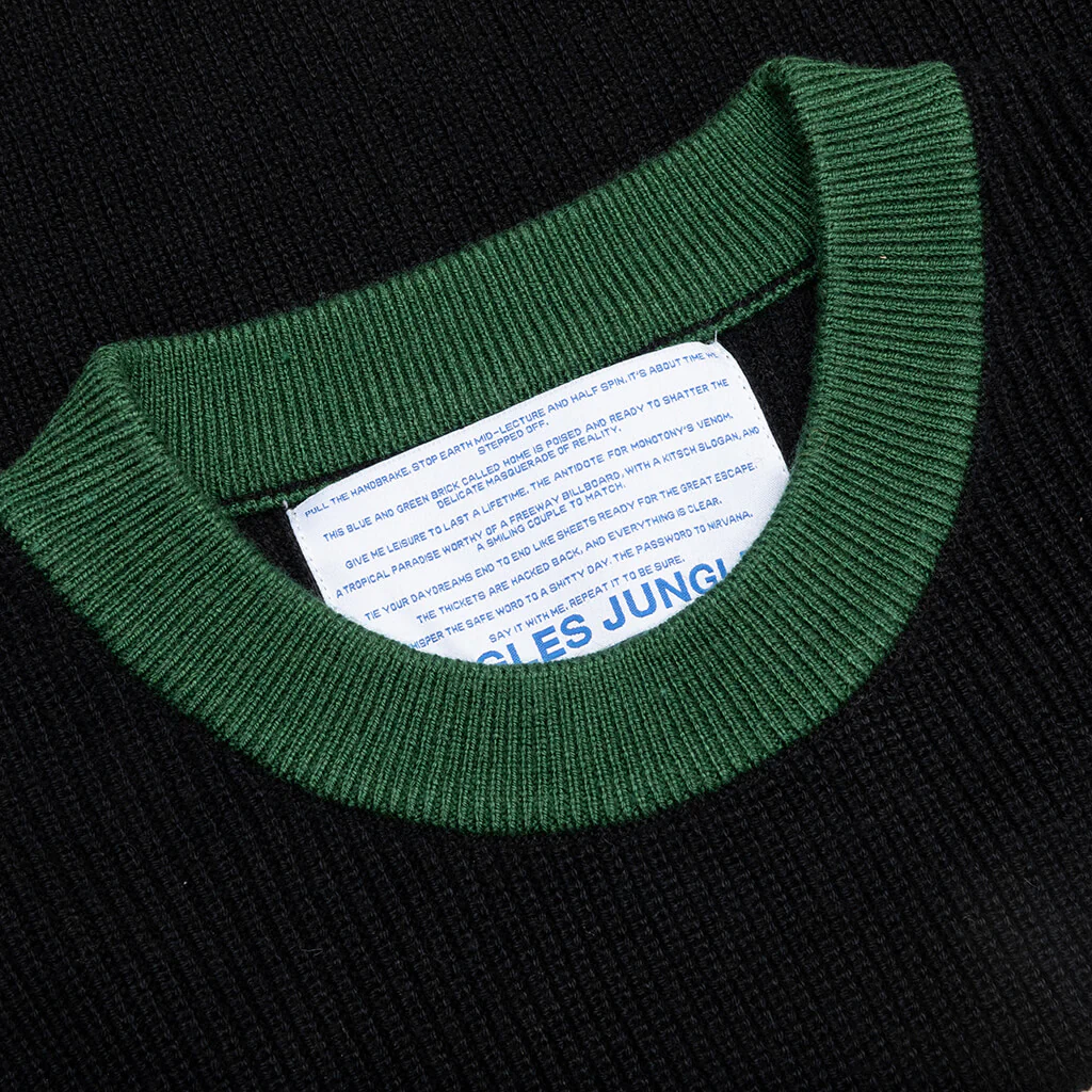 Ornaments Knit Sweater - Green/Black - Image 3