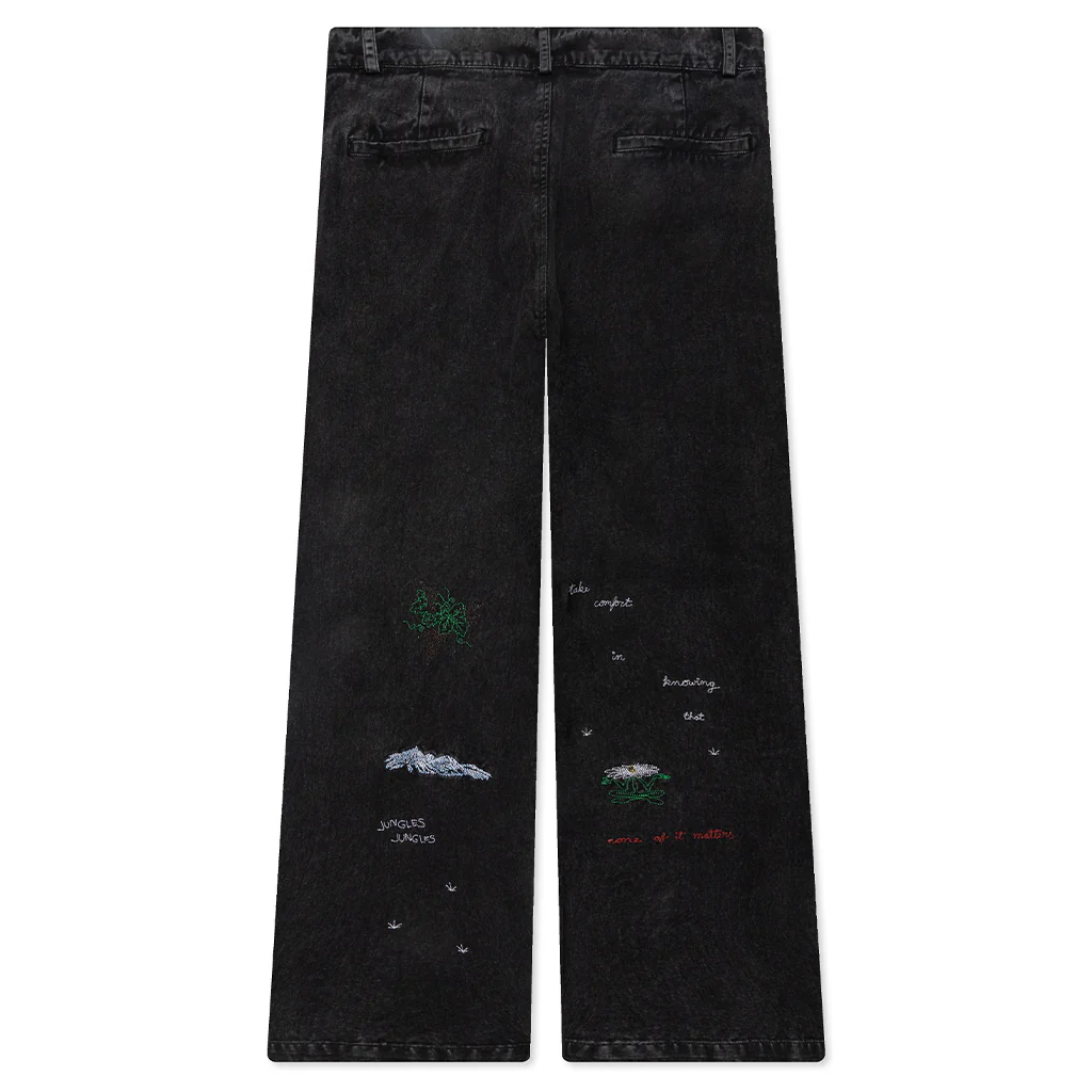 Questions Pleated Pant - Black - Image 2