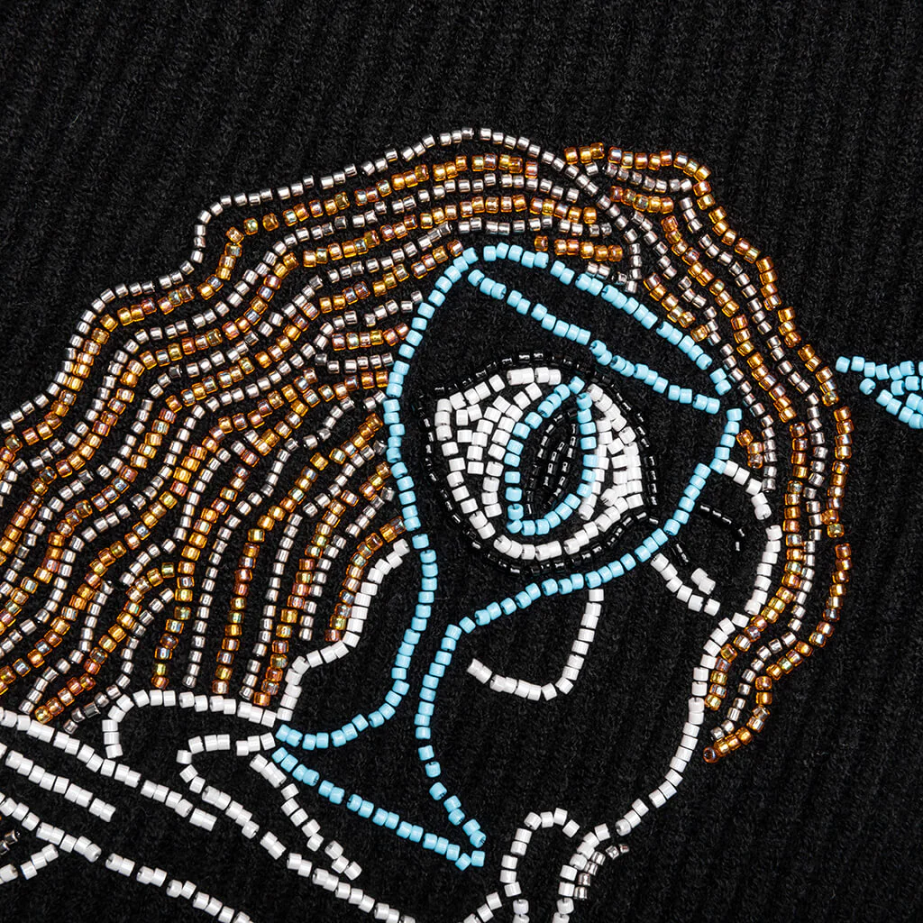 Slow Down Beaded Knit Sweater - Black - Image 4