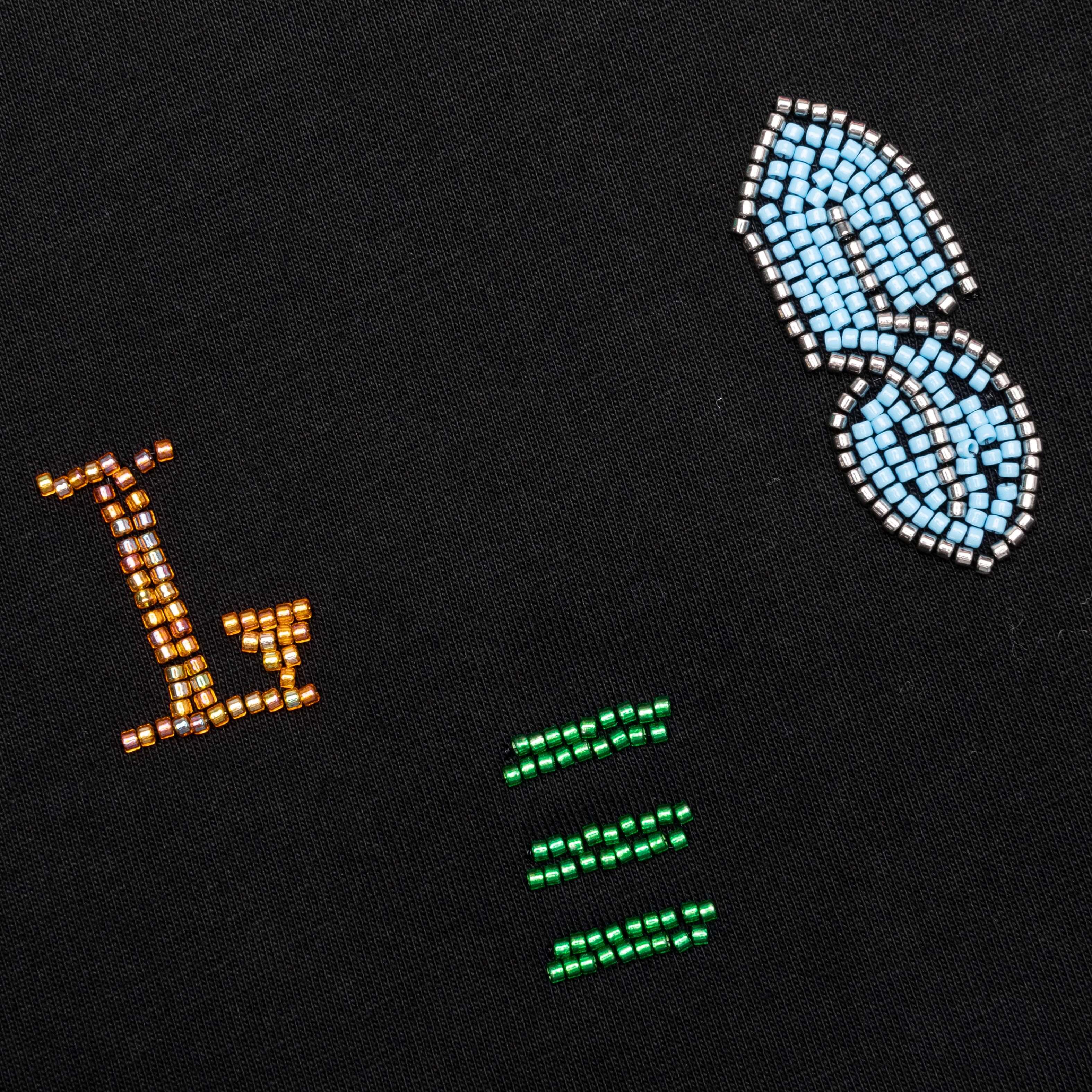 Slow Down Beaded Tee - Black - Image 4