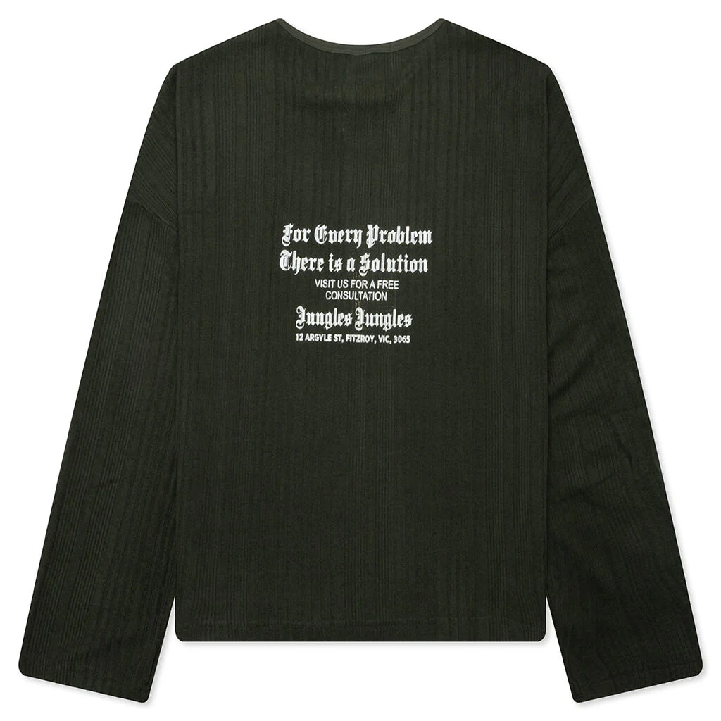 Solutions Knit Sweater - Olive - Image 2