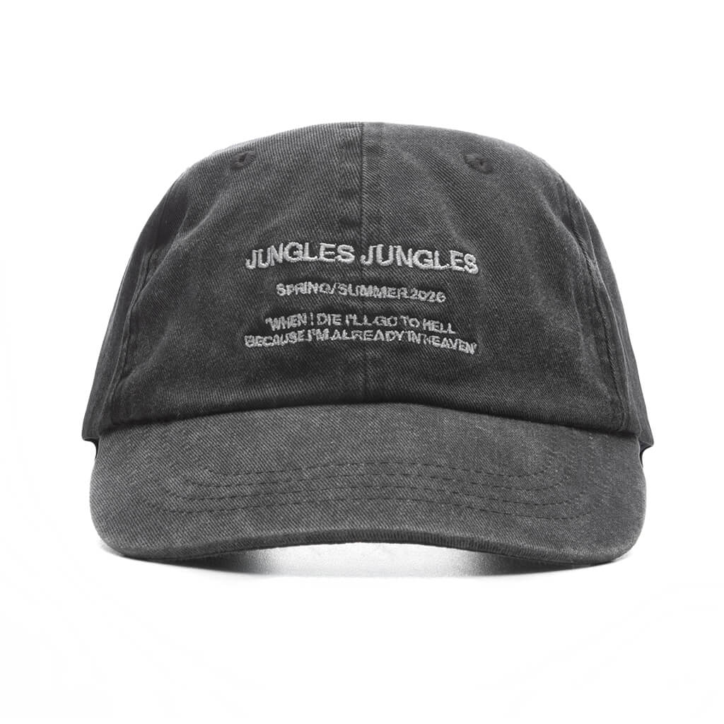 Spring Summer Cap - Washed Black