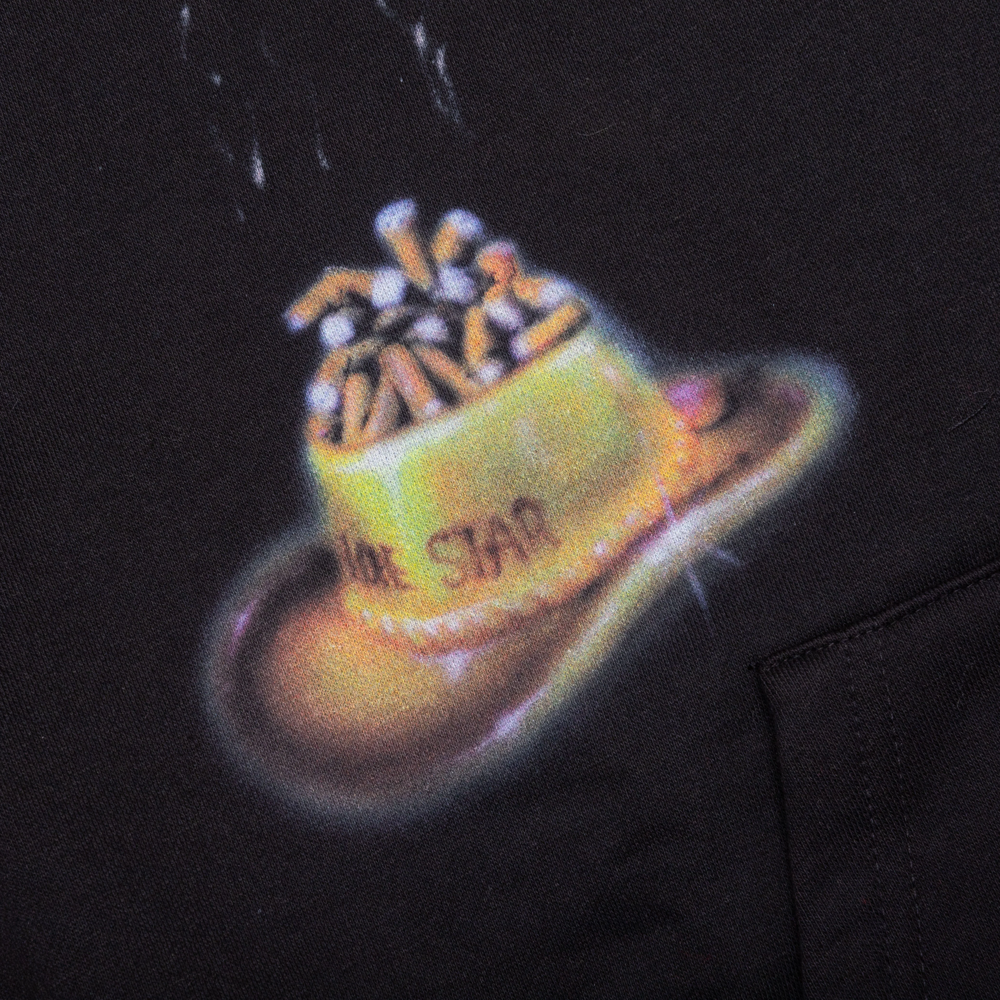 Test Print 2 Hoodie - Black - Image 3