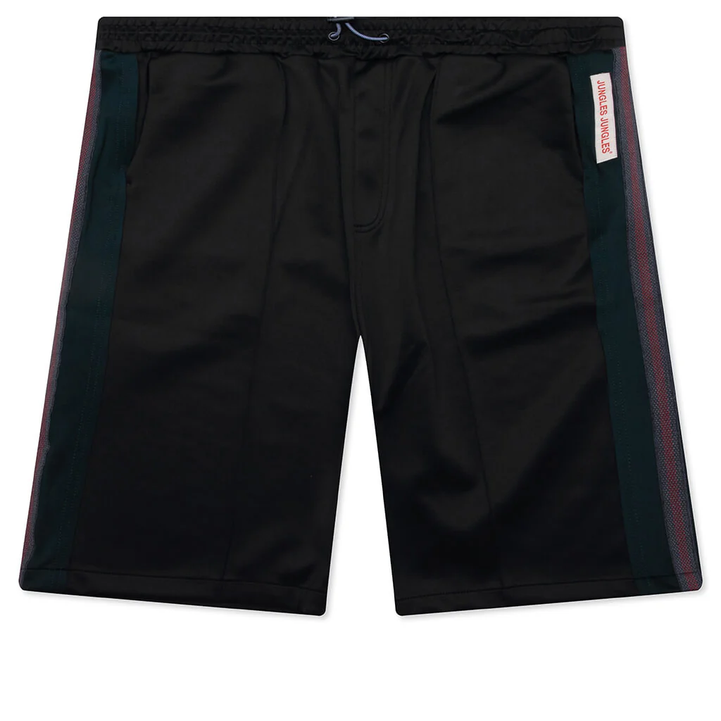 Weave Panel Shorts - Black/Green