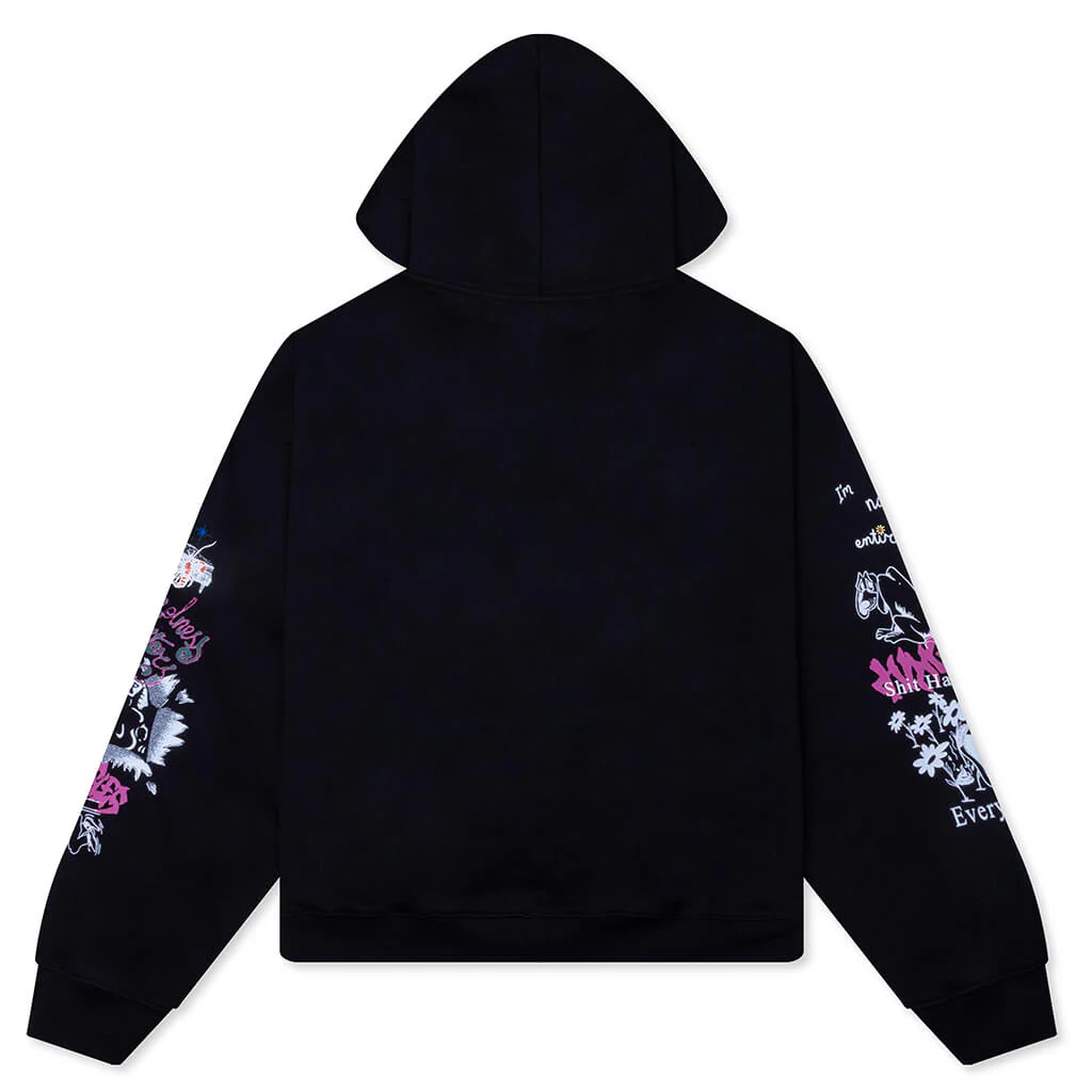 Winter 25 Test Print Hoodie - Black - Image 2