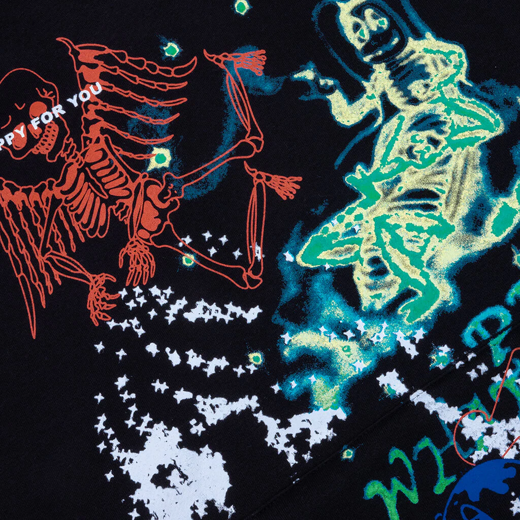 Winter 25 Test Print Hoodie - Black - Image 3