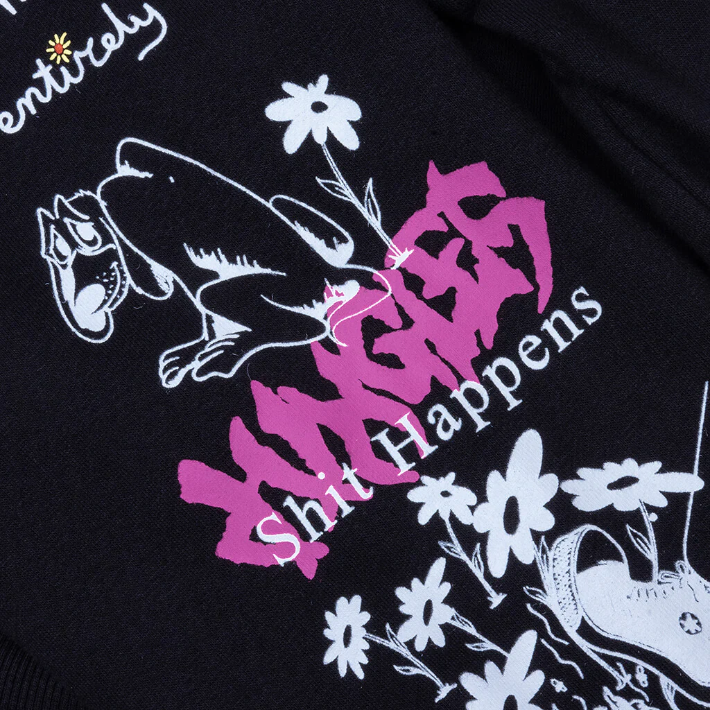Winter 25 Test Print Hoodie - Black - Image 4