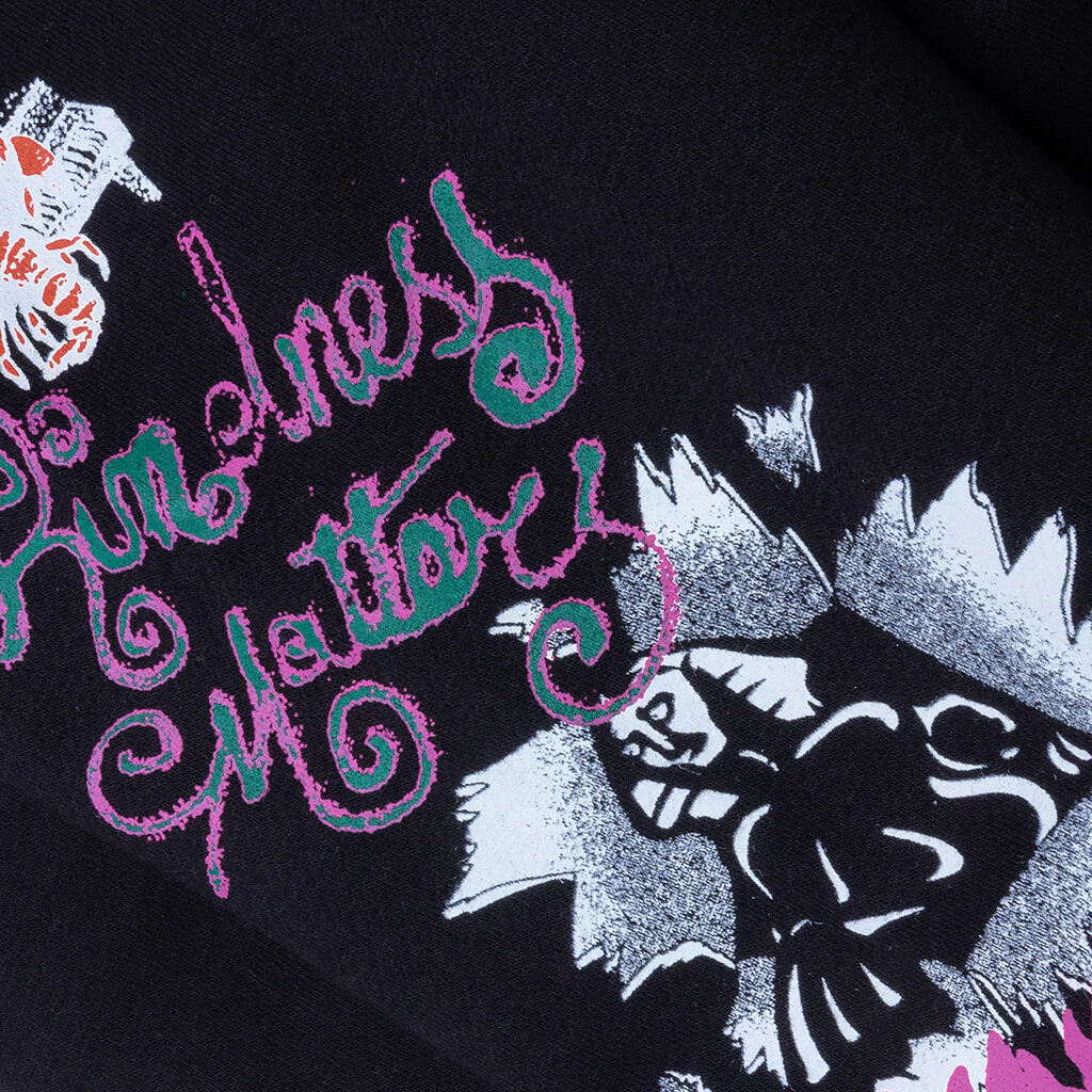 Winter 25 Test Print Hoodie - Black - Image 5