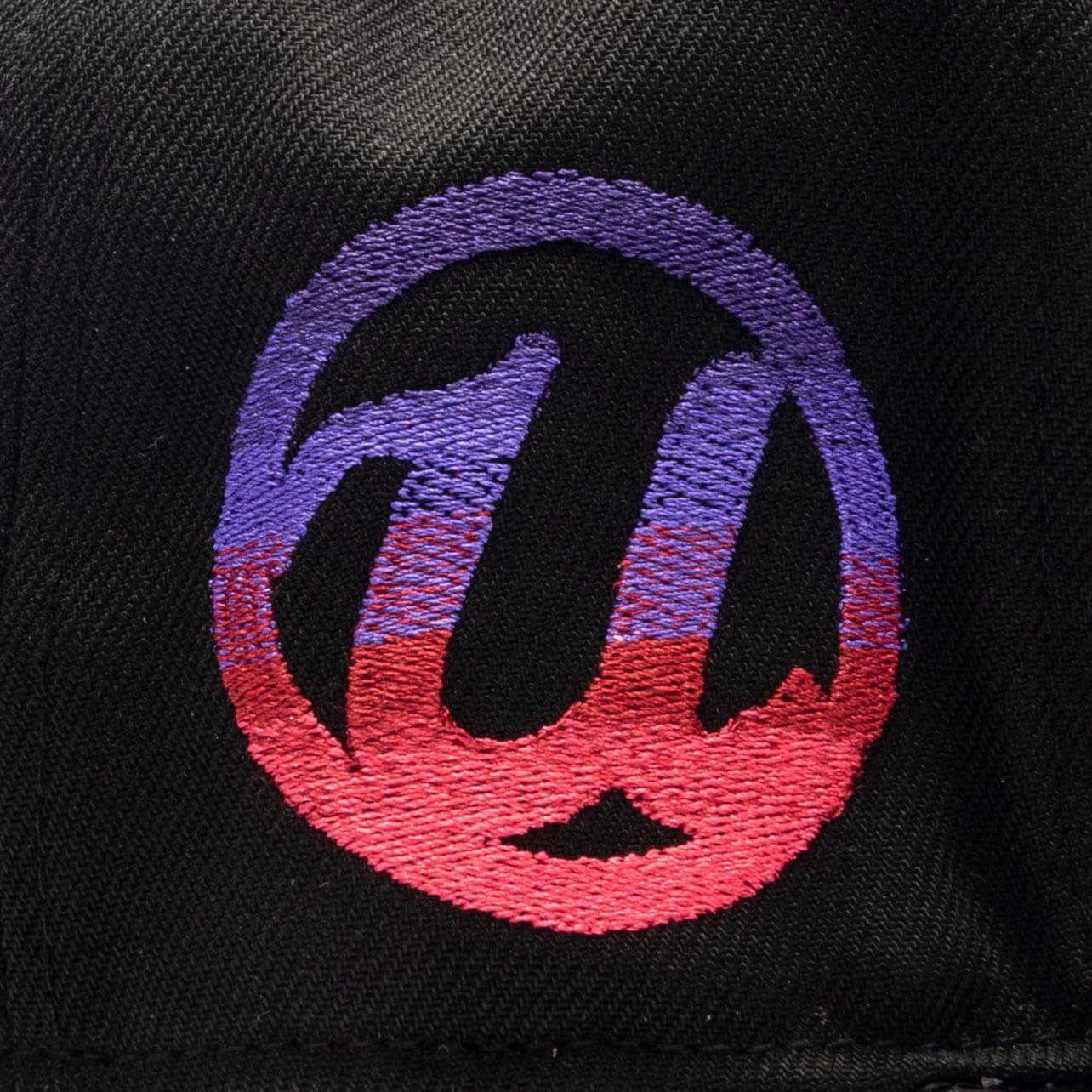 Just Don x Usher Super Bowl LVIII 9FIFTY Snapback Hat - Black/Black Python - Image 3