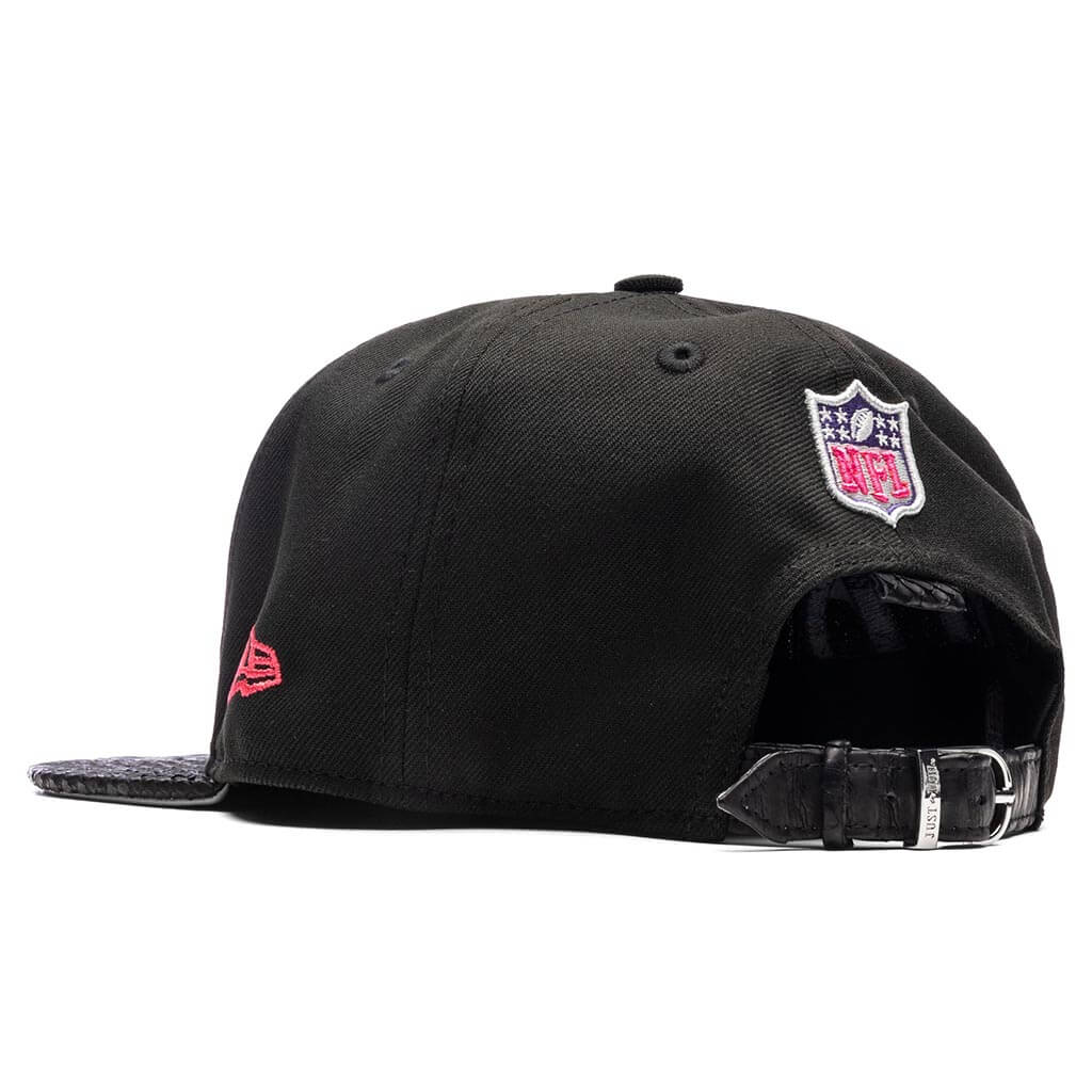 Just Don x Usher Super Bowl LVIII 9FIFTY Snapback Hat - Black/Black Python - Image 7