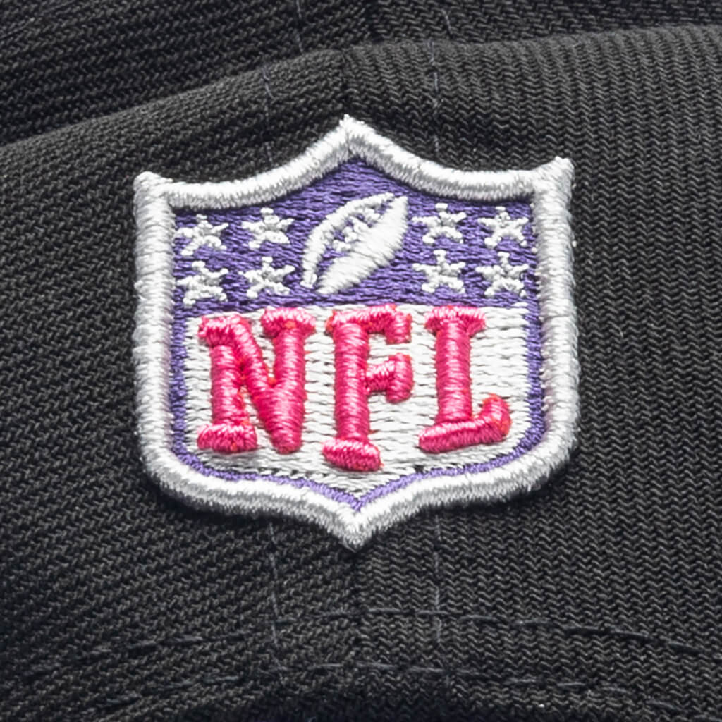 Just Don x Usher Super Bowl LVIII 9FIFTY Snapback Hat - Black/Purple Python - Image 5