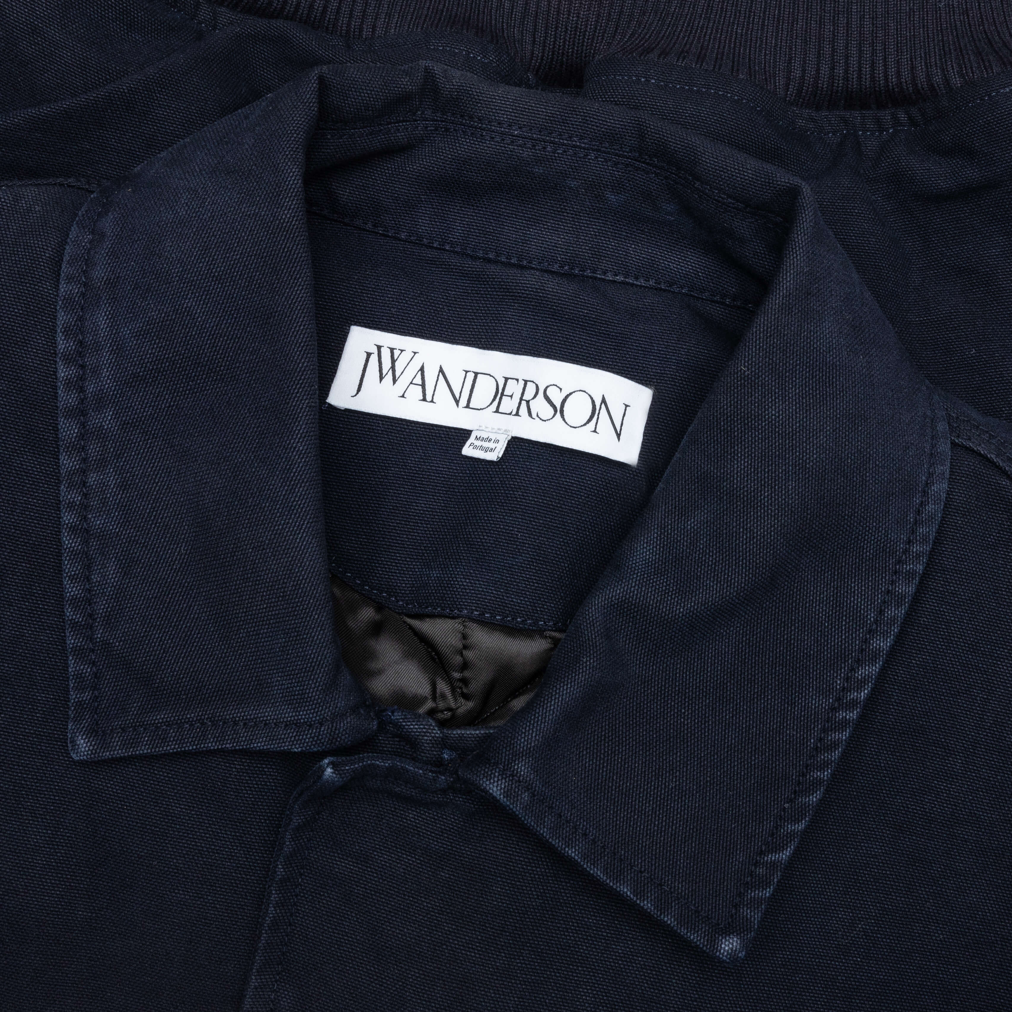Cotton Canvas Blouson - Navy - Image 3