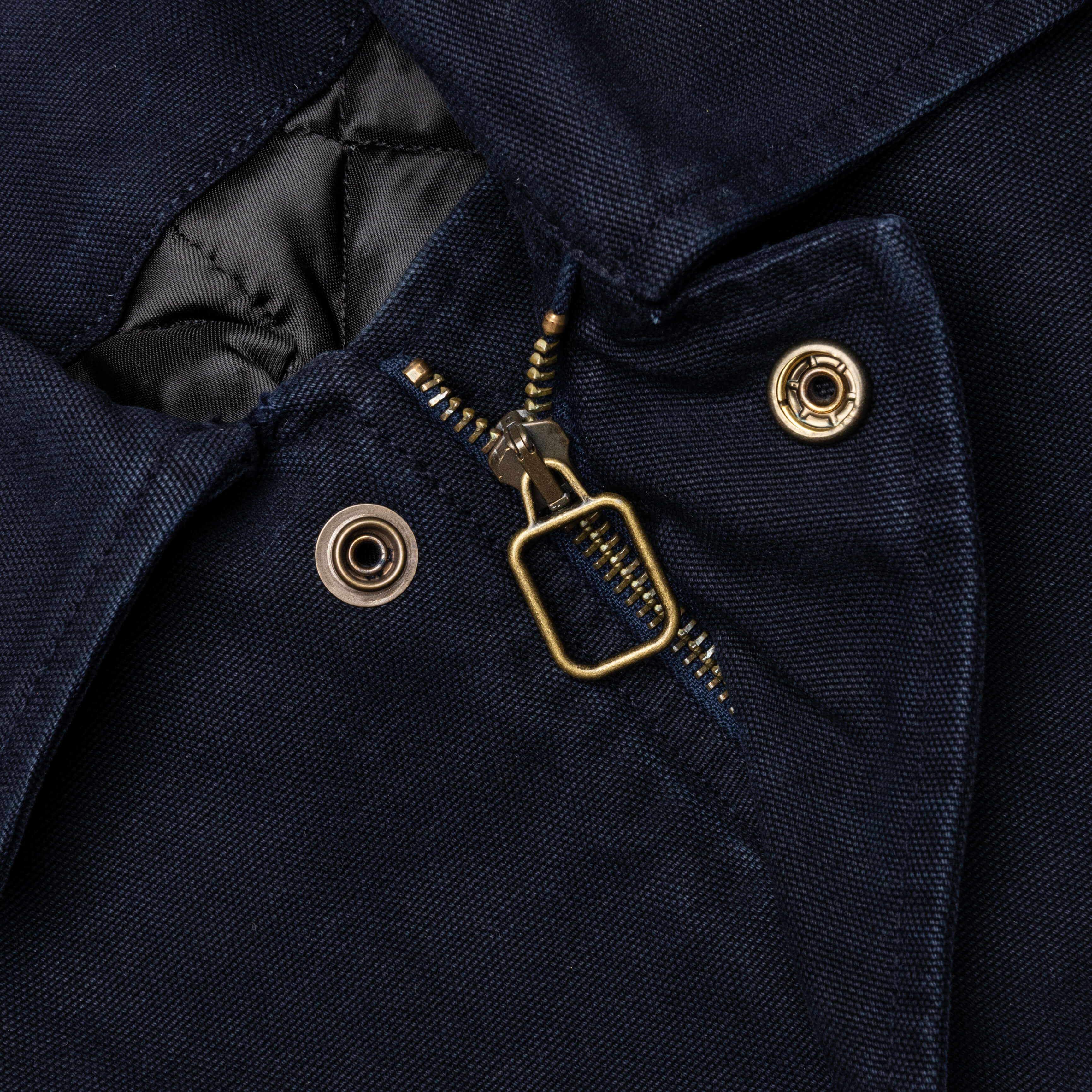 Cotton Canvas Blouson - Navy - Image 4