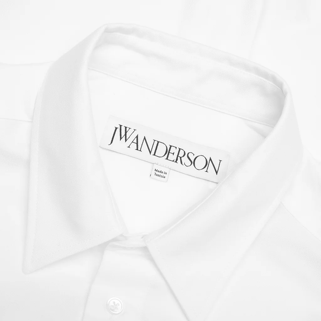 Classic Fit Cotton Oxford Shirt - White - Image 3