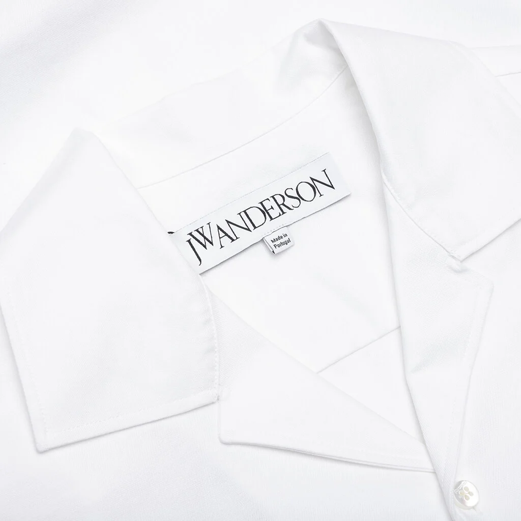 Double Layer Short Sleeve Shirt - White - Image 5