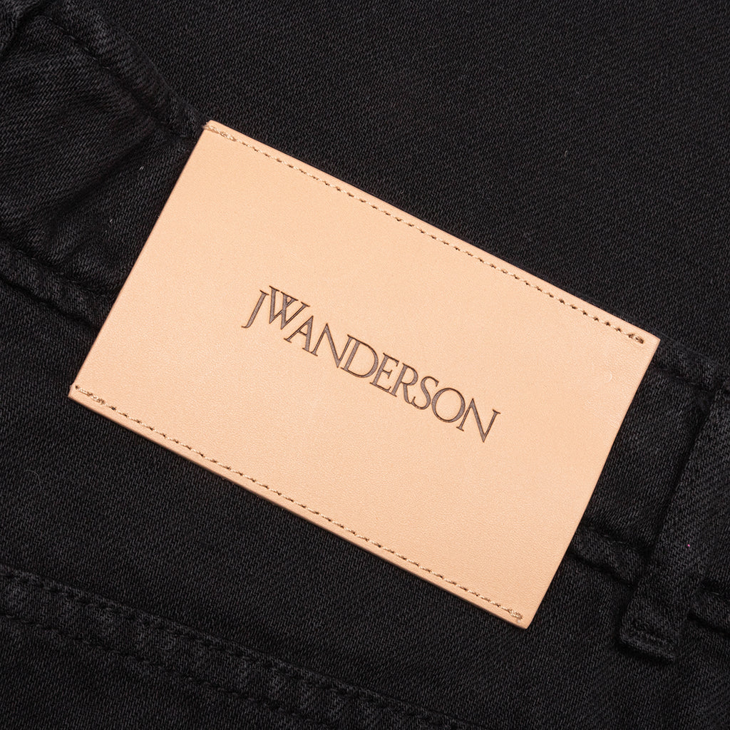 High Waist Wide Leg Trousers - Black - Image 5