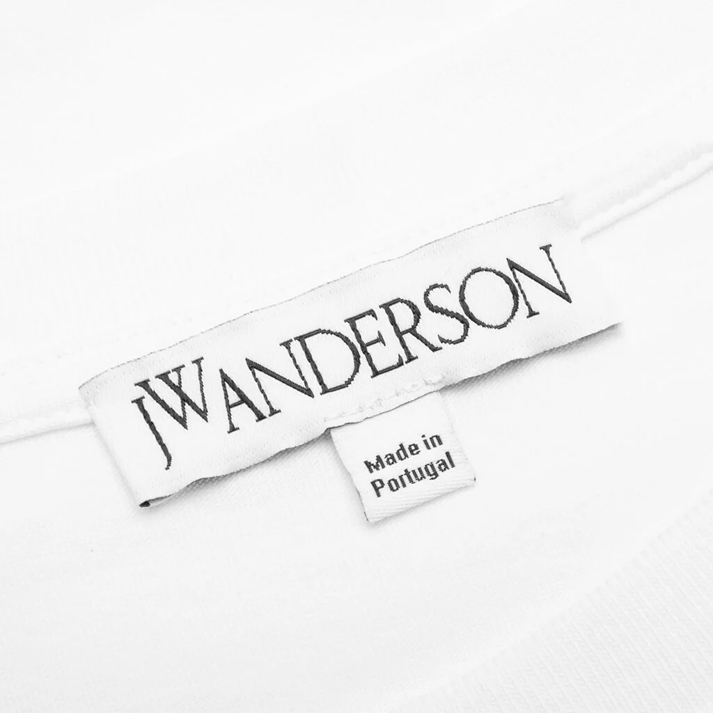 JWA Orange Print T-Shirt - White - Image 5