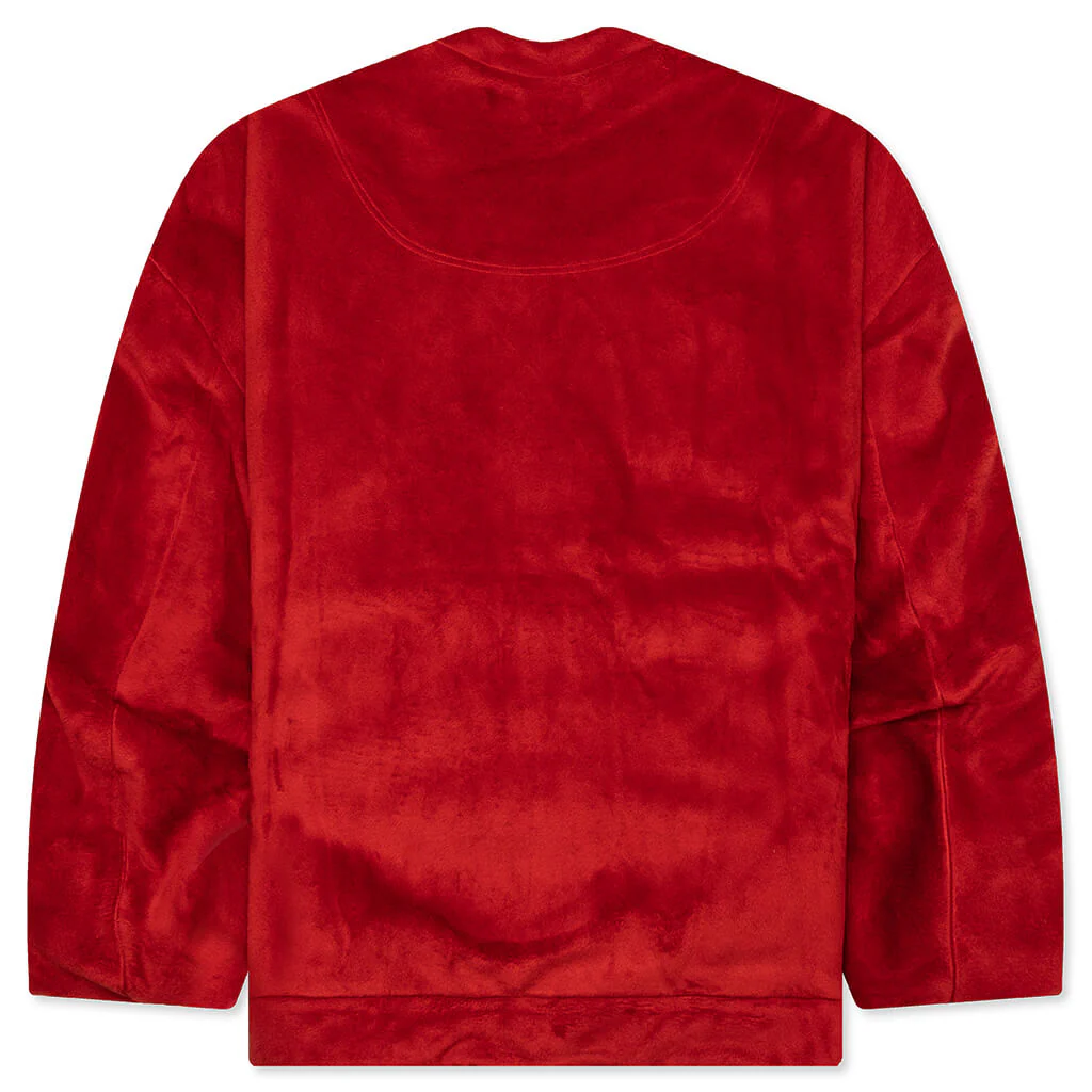 Oversized V-Neck Cardigan - Rust - Image 2